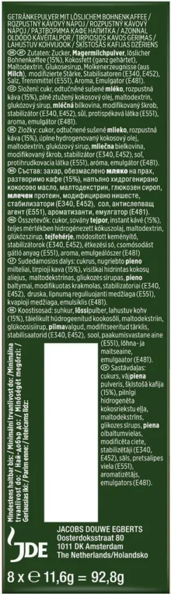 JACOBS Löskaffee Typ Cappuccino 10 X 8 Sticks - 80 Getränke Instantkaffee -Kaffeegetränkeladen a035c6ca81effff4e01a264f58c04921