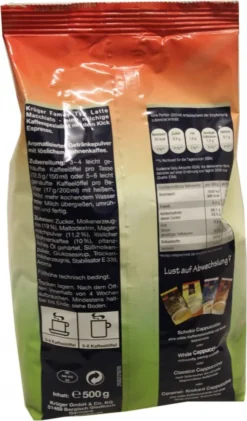 Krüger Family Latte Macchiato | 500-g-Beutel -Kaffeegetränkeladen a1d2ac02735a68634920120bcc6342b0