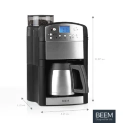 BEEM FRESH-AROMA-PERFECT Filterkaffeemaschine Mit Mahlwerk - Thermo | 2 Isolierkannen Kaffeemaschine Mahlwerk Timer 2x Thermoskanne Filterkaffeemaschine Kaffeeautomat 12 BEEM FRESH-AROMA-PERFECT Filterkaffeemaschine Mit Mahlwerk - Thermo | 2 Isolierkannen Kaffeemaschine Mahlwerk Timer 2x Thermoskanne Filterkaffeemaschine Kaffeeautomat -Kaffeegetränkeladen a2326523f1e5a553a54adc3cd3061ab6