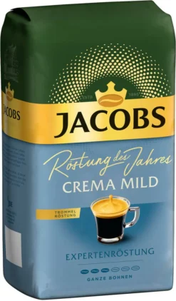 JACOBS Kaffeebohnen Expertenröstung Crema Mild Röstung Des Jahres 2 X 1 Kg + 1 Aluminium Dose Barista Design -Kaffeegetränkeladen a2ad79046dcf876d83cc5bf894048ff3 2