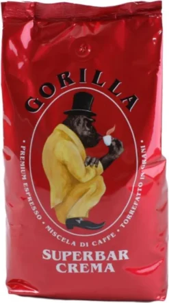 GORILLA Superbar Crema Kaffeebohnen 1 Kg -Kaffeegetränkeladen a32494a0b4f2603681f96631ecd8440b
