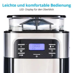 MEDION Kaffeemaschine Mit Mahlwerk Und Thermoskanne (Timer, 1 Liter, 900 Watt, Kaffeebohnenmahlwerk, 8 Mahlstufen, LED Display, Tropf Stopp, Isolierkanne, MD19777) 14 MEDION Kaffeemaschine Mit Mahlwerk Und Thermoskanne (Timer, 1 Liter, 900 Watt, Kaffeebohnenmahlwerk, 8 Mahlstufen, LED Display, Tropf Stopp, Isolierkanne, MD19777) -Kaffeegetränkeladen a35ad4b773ea769a7d21ce46fdbb1d55