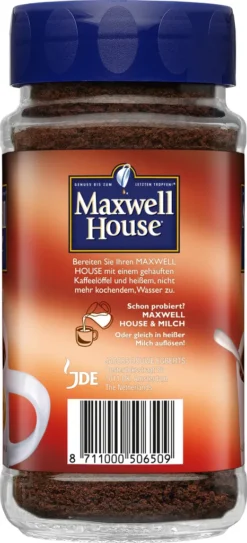 Maxwell House Klassisch, Löslicher Kaffee, 200g-Glas -Kaffeegetränkeladen a43deb333c449eaa4933694c19d48939