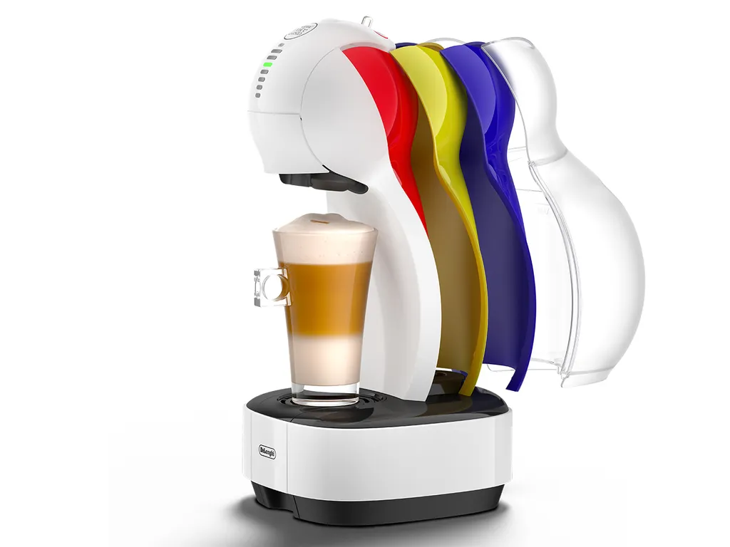 De'Longhi DeLonghi Kapselmaschine Dolce Gusto Colors, Weiß Mit Aufsätzen In Rot, Blau, Gelb 3 De'Longhi DeLonghi Kapselmaschine Dolce Gusto Colors, Weiß Mit Aufsätzen In Rot, Blau, Gelb