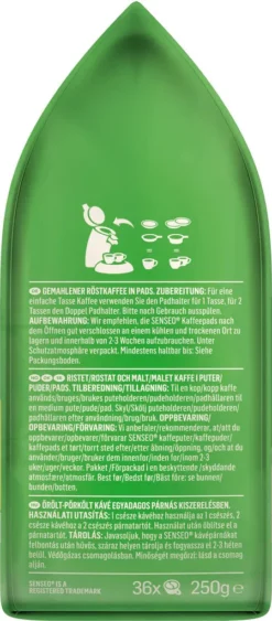 SENSEO Pads Mild UTZ 10 X 36 Kaffeepads Vorratspack - 360 Getränke -Kaffeegetränkeladen a7b0b9329d7769d040c6a1fb7e8fe014