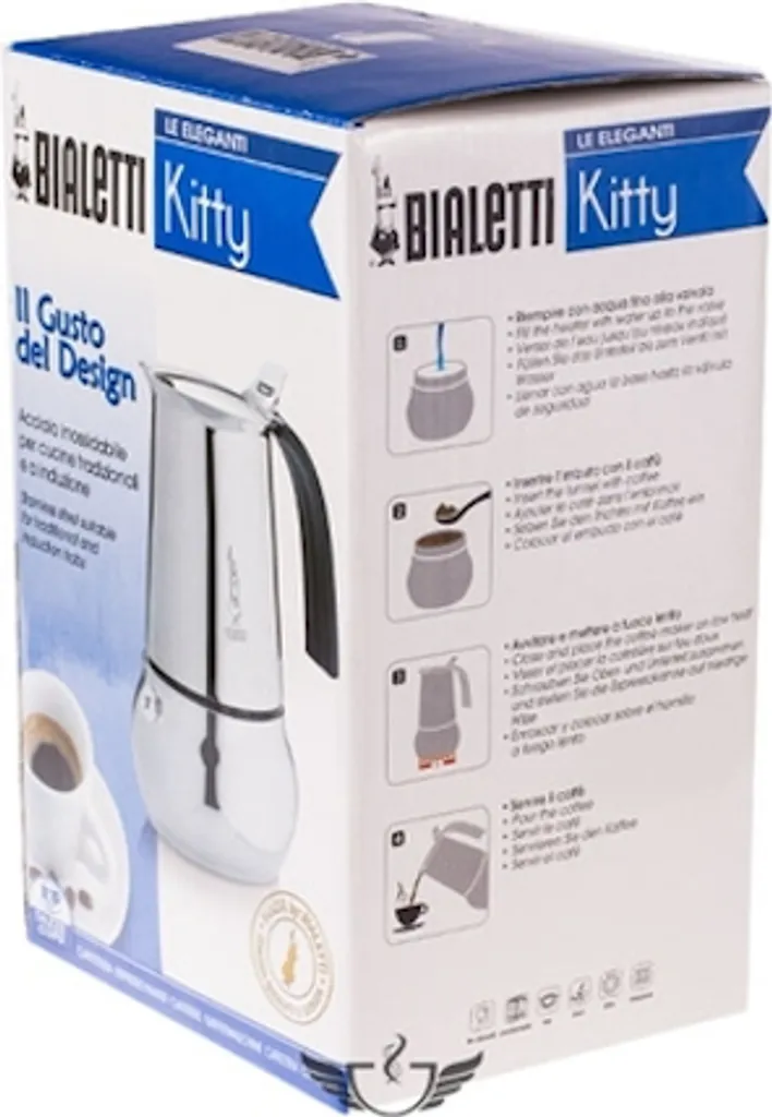 Bialetti Espressokocher Kitty 10 Tassen Inkl. 100g Perfetto Moka Classico 9 Bialetti Espressokocher Kitty 10 Tassen Inkl. 100g Perfetto Moka Classico – Bild 7