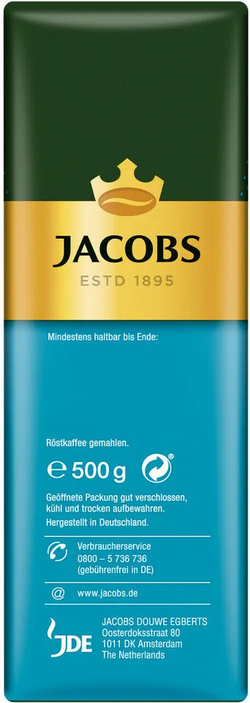 JACOBS Filterkaffee Auslese Mild & Sanft 6 X 500 G Kaffee Gemahlen + 1 Becher+ 1 Dose 8 JACOBS Filterkaffee Auslese Mild & Sanft 6 X 500 G Kaffee Gemahlen + 1 Becher+ 1 Dose – Bild 6