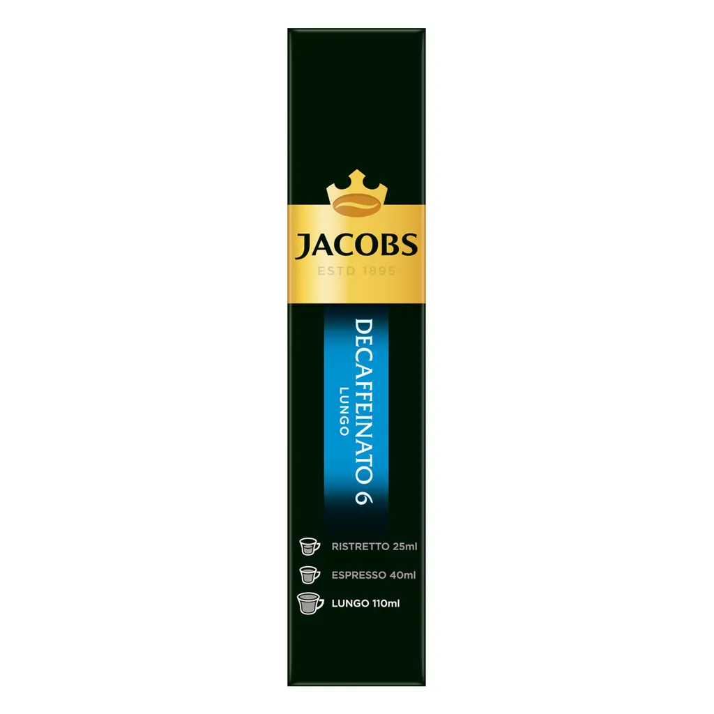 JACOBS Kapseln Decaffeinato 6 Lungo Entkoffeiniert 200 Nespresso®* Kompatibel 9 JACOBS Kapseln Decaffeinato 6 Lungo Entkoffeiniert 200 Nespresso®* Kompatibel – Bild 7
