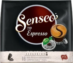 Senseo, Kaffeepads, Espresso 16 Er, 111 G UTZ