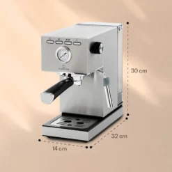 Klarstein Pausa Espressomaker, Siebträgermaschine Mit 1350 Watt, Espressomaschine 20 Bar Druck, Siebträger Kaffeemaschine Mit Wassertank: 1,4 Liter Edelstahl ,silber 17 Klarstein Pausa Espressomaker, Siebträgermaschine Mit 1350 Watt, Espressomaschine 20 Bar Druck, Siebträger Kaffeemaschine Mit Wassertank: 1,4 Liter Edelstahl ,silber -Kaffeegetränkeladen ab51d86d9014dd9b222c8b756c79c374