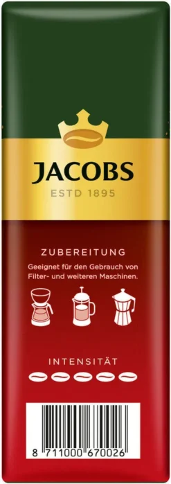 JACOBS Filterkaffee Meisterröstung 6 X 500g Pulver-Kaffee Gemahlen Röstkaffee 10 JACOBS Filterkaffee Meisterröstung 6 X 500g Pulver-Kaffee Gemahlen Röstkaffee -Kaffeegetränkeladen ac5d14d220d2a2155a4589dfbeca8ed2 1