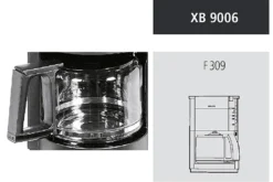 KRUPS Ersatzkanne Ohne Deckel Für F309 -Kaffeegetränkeladen ac9d07af63f8127df237c9864abae820