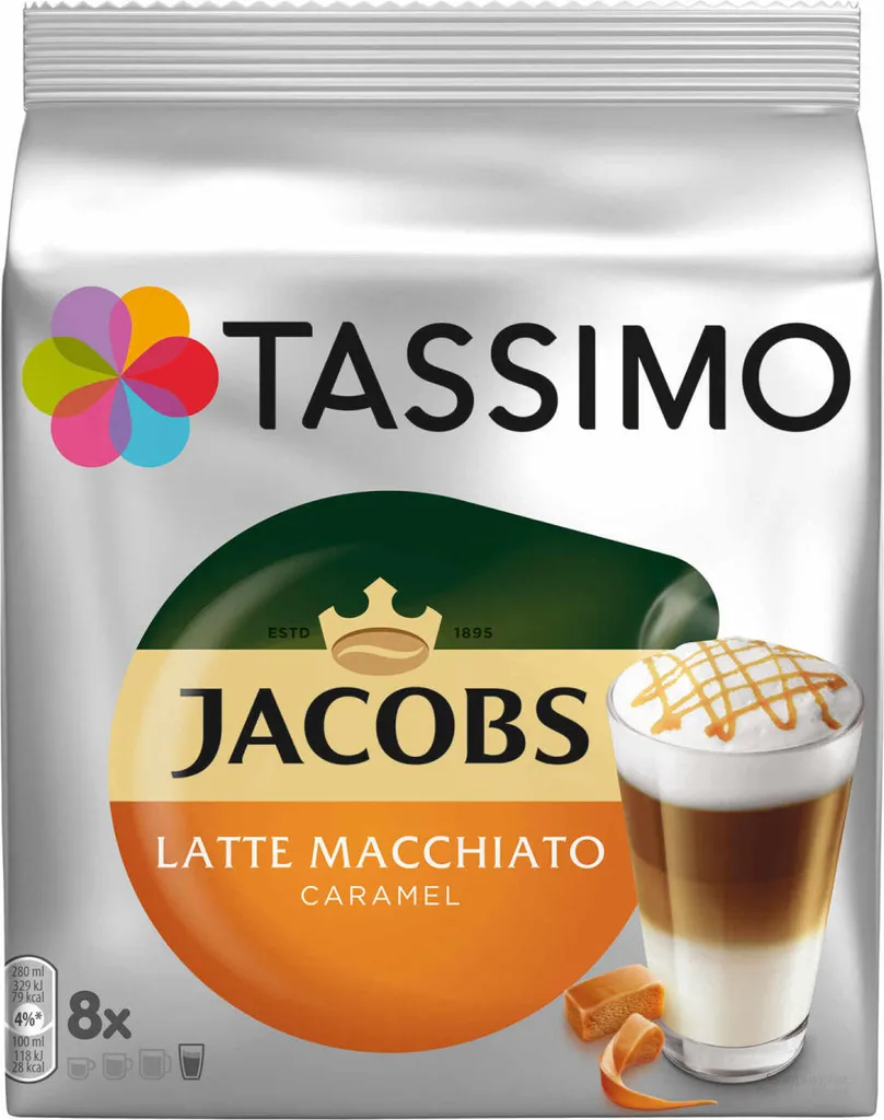 TASSIMO Jacobs Latte Macchiato Caramel 5er Pack T Discs Kapseln 5 X 8 Getränke 3 TASSIMO Jacobs Latte Macchiato Caramel 5er Pack T Discs Kapseln 5 X 8 Getränke