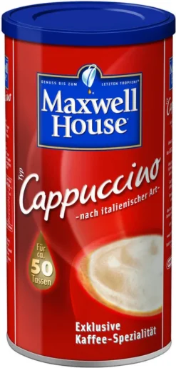 MAXWELL HOUSE Typ Cappuccino Löslicher Kaffee 3 X 500 G Instantkaffee -Kaffeegetränkeladen ae2fe9629a03f37050570a1351f171b6