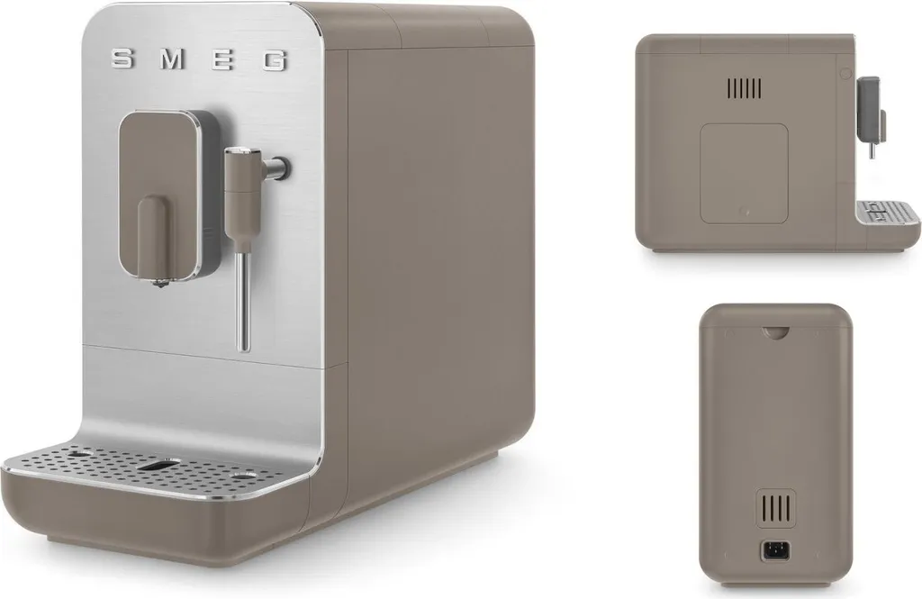 Smeg BCC02TPMEU Kompakte Kaffeevollautomat Mit Dampffunktion Taupe 6 Smeg BCC02TPMEU Kompakte Kaffeevollautomat Mit Dampffunktion Taupe – Bild 4
