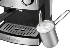 Clatronic ES 3643 Espresso- Und Cappuccino-Automat, 15 Bar Pumpdruck, Tassenvorwärmfunktion, Mit Aufschäum- Und Heißwasserfunktion -Kaffeegetränkeladen ae8558f0da9f2d8fe25debcf99626824