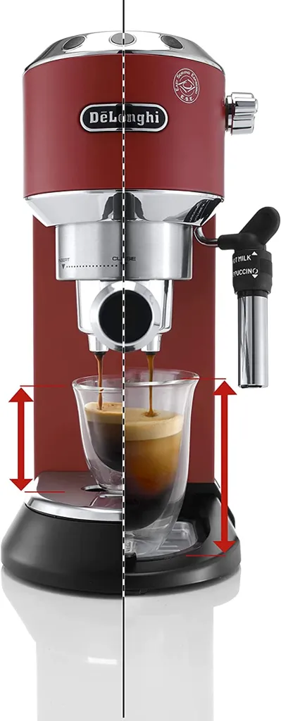 De'Longhi DeLonghi EC685.R Dedica Style Siebträger Espressomaschine Rot 9 De'Longhi DeLonghi EC685.R Dedica Style Siebträger Espressomaschine Rot – Bild 7