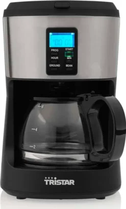 Tristar Kaffeemaschine Mit Mahlwerk CM-1280 650 W 0,75 L Schwarz 22 Tristar Kaffeemaschine Mit Mahlwerk CM-1280 650 W 0,75 L Schwarz -Kaffeegetränkeladen afe68544ab196f4f47a819a4c9d9d09a