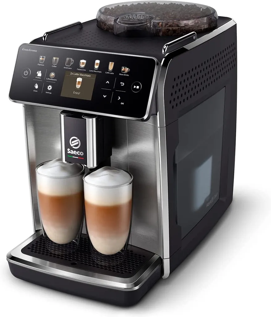 Philips Saeco SM6585/00 GranAroma Kaffeevollautomat Mit Farbigem Display Edelstahl 4 Philips Saeco SM6585/00 GranAroma Kaffeevollautomat Mit Farbigem Display Edelstahl – Bild 2