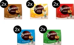 SENSEO Pads Probierbox 5 Sorten Schwarzkaffees 148 Kaffeepads
