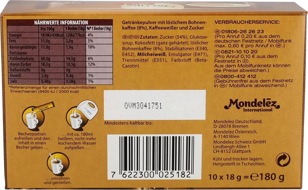Jacobs Classic 3in1 Sticks | Löslicher Kaffee | 10 Portionen 10 Jacobs Classic 3in1 Sticks | Löslicher Kaffee | 10 Portionen – Bild 8