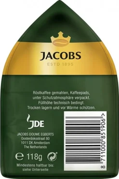 Jacobs Crema Pads | 18 Senseo Kompatible Kaffeepads 118 G 9 Jacobs Crema Pads | 18 Senseo Kompatible Kaffeepads 118 G -Kaffeegetränkeladen b60fa16285ad7995d36164247f2c8c63