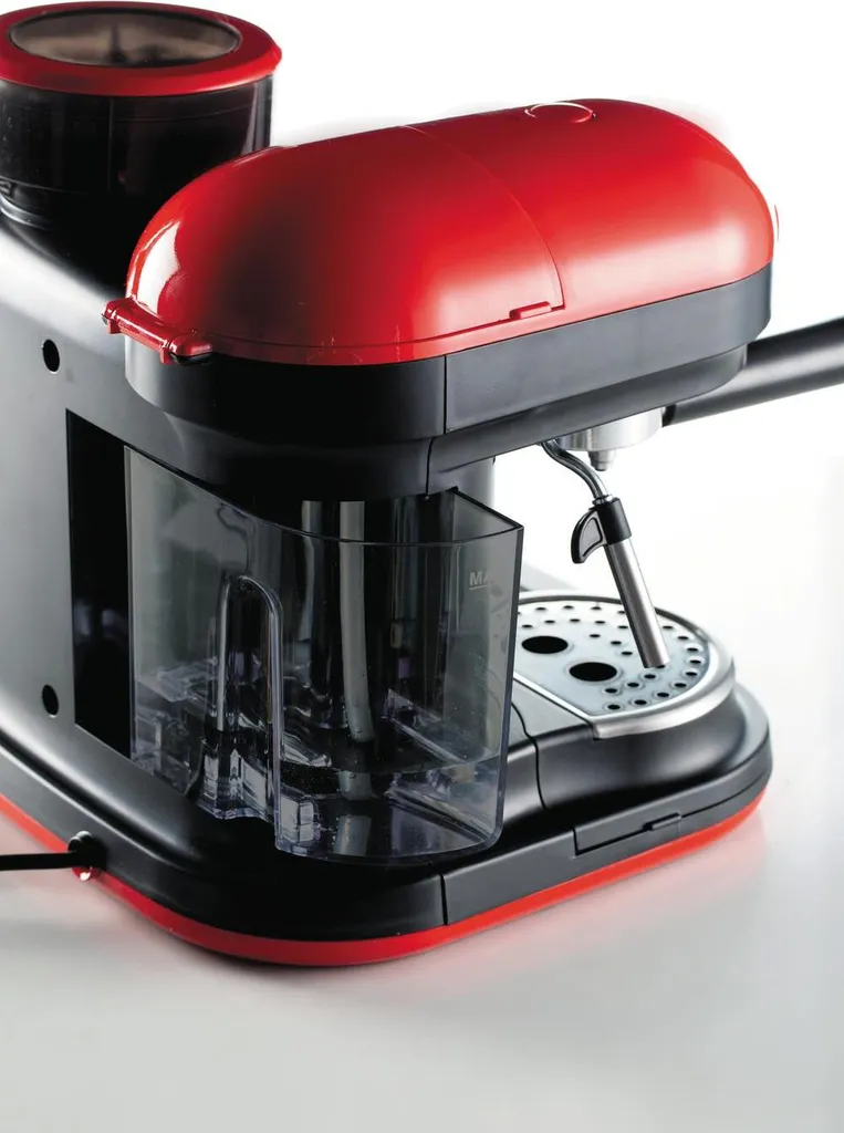 Ariete Siebträger-Espressomaschine Moderna Mit Kaffeemühle Und Aufschäumdüse, Rot/schwarz 17 Ariete Siebträger-Espressomaschine Moderna Mit Kaffeemühle Und Aufschäumdüse, Rot/schwarz – Bild 15