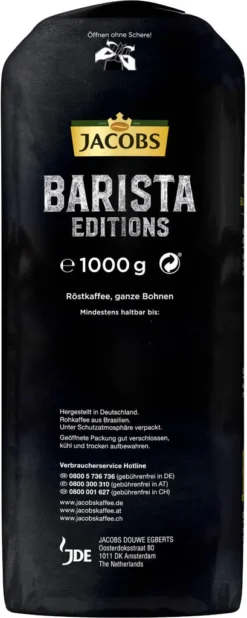 JACOBS Kaffeebohnen Barista Editions Crema Do Brasil 4 X 1 Kg Geröstete Bohnen -Kaffeegetränkeladen b6e9d793dc2153a7bf8c9f0e410d04c4