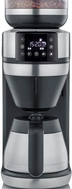 SEVERIN FILKA Vollautomat Für Filterkaffee Mit Glaskanne KA 4850 Aus Edelstahl, Matt-schwarz Edelstahl-gebürstet -Kaffeegetränkeladen b722072bcd8a1a1faf5225ca6a4d5b21