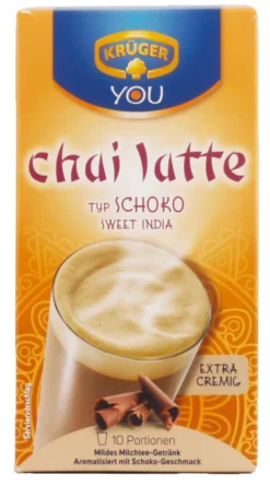 Krüger You Chai Latte Typ Schoko Sweet India Extra Cremig | 10 Portionen -Kaffeegetränkeladen b7dc42d84752a7661c203ba2a3bb5bda