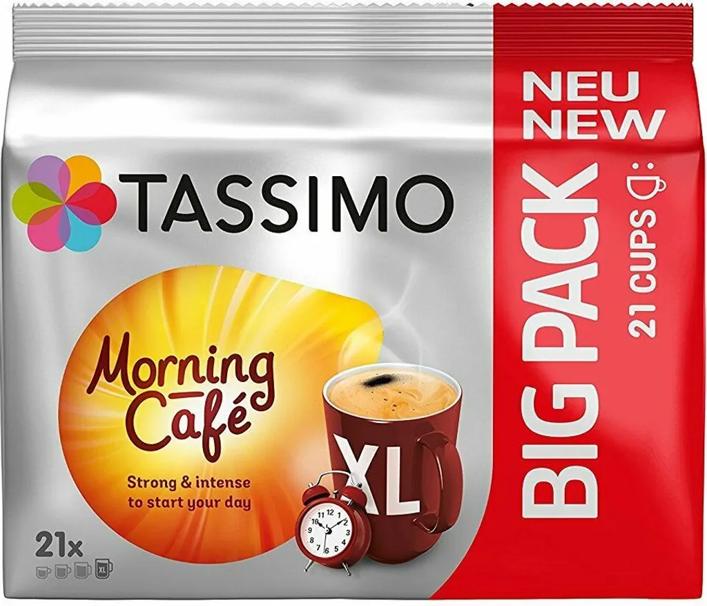 TASSIMO Kapseln Day-Night-Paket 3 Morning Café XL + 3 Café Hag - 111 Getränke 4 TASSIMO Kapseln Day-Night-Paket 3 Morning Café XL + 3 Café Hag - 111 Getränke – Bild 2
