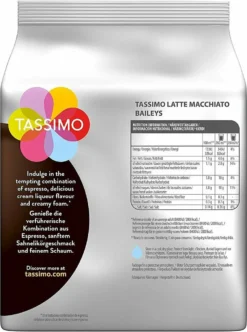 Tassimo Kapseln Typ Latte Macchiato Bailey's | 8 Kaffeekapseln -Kaffeegetränkeladen b9c4f92fbbb7ca8793d2e92fa7855700