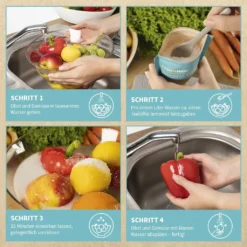 Lemonist Pestizid-Reduzierer - 4er-Set Obst- Und Gemüsereiniger Natron Zitronensäure Salz Granulat Vegan Reduzierung Von Pestiziden - Germany 11 Lemonist Pestizid-Reduzierer - 4er-Set Obst- Und Gemüsereiniger Natron Zitronensäure Salz Granulat Vegan Reduzierung Von Pestiziden - Germany -Kaffeegetränkeladen bd68b6917cbe25fd6e0ad8d10cdb4657