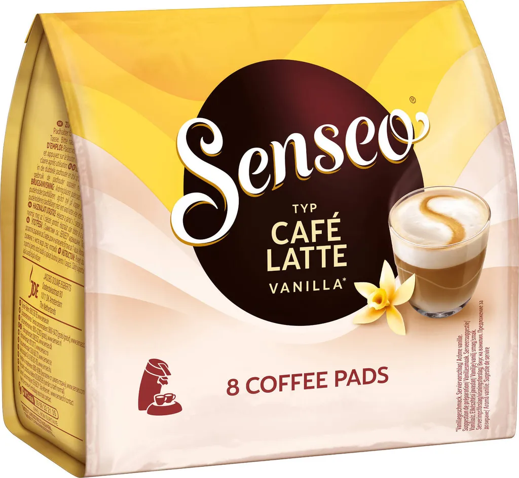 Senseo Café Latte Vanilla 10er Pack Kaffee Pads 10x 8 Pads, 80 Getränke 5 Senseo Café Latte Vanilla 10er Pack Kaffee Pads 10x 8 Pads, 80 Getränke – Bild 3