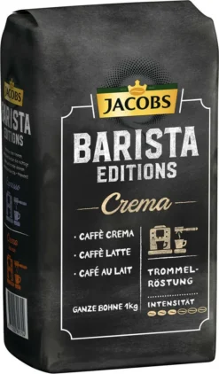 JACOBS Kaffeebohnen Barista Editions Crema 2x1 Kg Ganze Kaffee Bohnen Geröstet 11 JACOBS Kaffeebohnen Barista Editions Crema 2x1 Kg Ganze Kaffee Bohnen Geröstet -Kaffeegetränkeladen be8709d3705ff7fc15a6becc060d50cb
