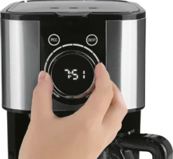 BEEM FRESH-AROMA-SWITCH Filterkaffeemaschine - Thermo Edelstahl 1 L Thermoskanne Bedienrad 24h-Timer 800 W Für 4-8 Tassen Kaffeemaschine Timer -Kaffeegetränkeladen bec5f5a7f01eceaaa4e90eae061ca041