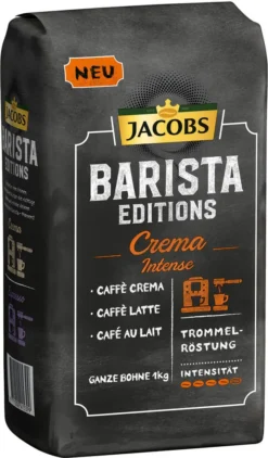 Jacobs Barista Editions Crema Intense, Bohnenkaffee, Ganze Bohnen, Röstkaffee, Kaffeebohnen, 4 X 1000 G 10 Jacobs Barista Editions Crema Intense, Bohnenkaffee, Ganze Bohnen, Röstkaffee, Kaffeebohnen, 4 X 1000 G -Kaffeegetränkeladen c181544b9b868ce8976b1651429dbe66
