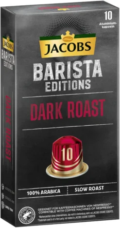 JACOBS Kapseln Barista Editions Dark Roast 10 10x10 Nespresso®* Kompatibel 12 JACOBS Kapseln Barista Editions Dark Roast 10 10x10 Nespresso®* Kompatibel -Kaffeegetränkeladen c2569abbfebaa7af7b0d8e22a615443d