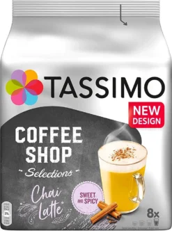 Tassimo Chai Latte | 8 T Discs 13 Tassimo Chai Latte | 8 T Discs -Kaffeegetränkeladen c5194ab696bc75e2f857f6b90bdc756e