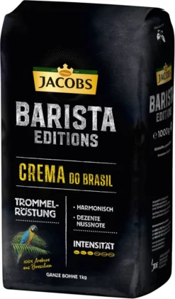 JACOBS Kaffeebohnen Barista Editions Crema Do Brasil 4 X 1 Kg Geröstete Bohnen -Kaffeegetränkeladen c601599fb9864d24b1d7f23a671afd99
