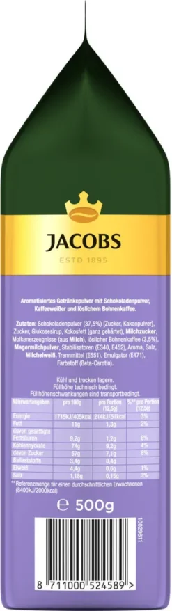 JACOBS Momente Typ Choco Cappuccino Mit Milka 12 X 500 G Beutel 11 JACOBS Momente Typ Choco Cappuccino Mit Milka 12 X 500 G Beutel -Kaffeegetränkeladen c66654a5117106b0dff0eaf95fb755fd