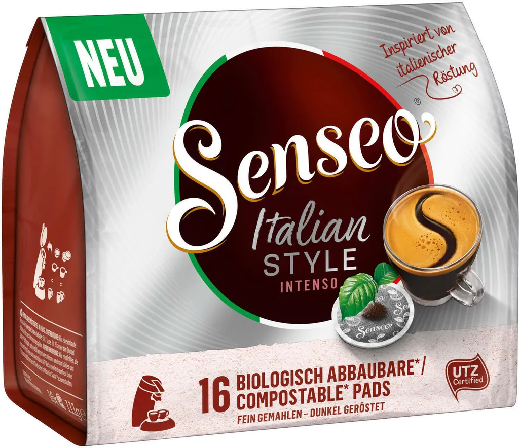 SENSEO Pads Italian Style Senseopads UTZ 80 Getränke Kaffeepads 5 SENSEO Pads Italian Style Senseopads UTZ 80 Getränke Kaffeepads – Bild 3
