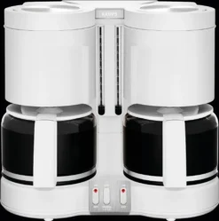 KRUPS Kaffeemaschine KM 8501 2 X 10 Tassen 2 X 1100 W Weiß -Kaffeegetränkeladen c6e3c2563b1f80f7e51bca7b2a4ac999