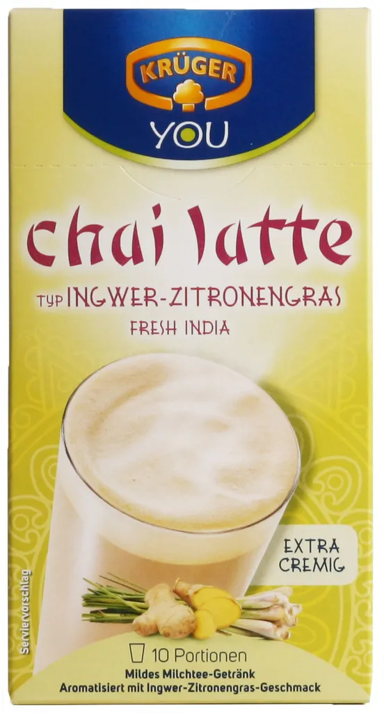 Krüger You Chai Latte Typ Ingwer-Zitronengras Fresh India Extra Cremig | 10 Portionen 6 Krüger You Chai Latte Typ Ingwer-Zitronengras Fresh India Extra Cremig | 10 Portionen – Bild 4