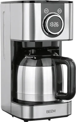 BEEM FRESH-AROMA-SWITCH Filterkaffeemaschine - Thermo Edelstahl 1 L Thermoskanne Bedienrad 24h-Timer 800 W Für 4-8 Tassen Kaffeemaschine Timer -Kaffeegetränkeladen c7666f4908fbcea801e5114a4c245327