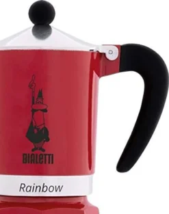 Bialetti Rainbow, Italienische Espresso-Kaffeemaschine, Aluminium, 3 Tassen, Rot 29 Bialetti Rainbow, Italienische Espresso-Kaffeemaschine, Aluminium, 3 Tassen, Rot -Kaffeegetränkeladen c77f7463906e9896d757b07735f9f2ab