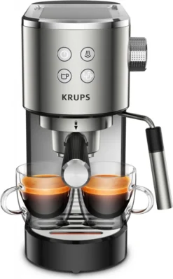 Krups XP 442 - Espresso Siebträger - Edelstahl/schwarz -Kaffeegetränkeladen c8aa13f358ee5a10fa018c666f27d25f