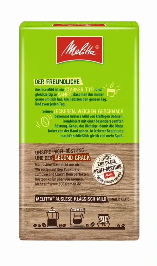 MELITTA Filterkaffee Auslese Klassisch-mild Gemahlener Röstkaffee 12x500g 6 MELITTA Filterkaffee Auslese Klassisch-mild Gemahlener Röstkaffee 12x500g – Bild 4
