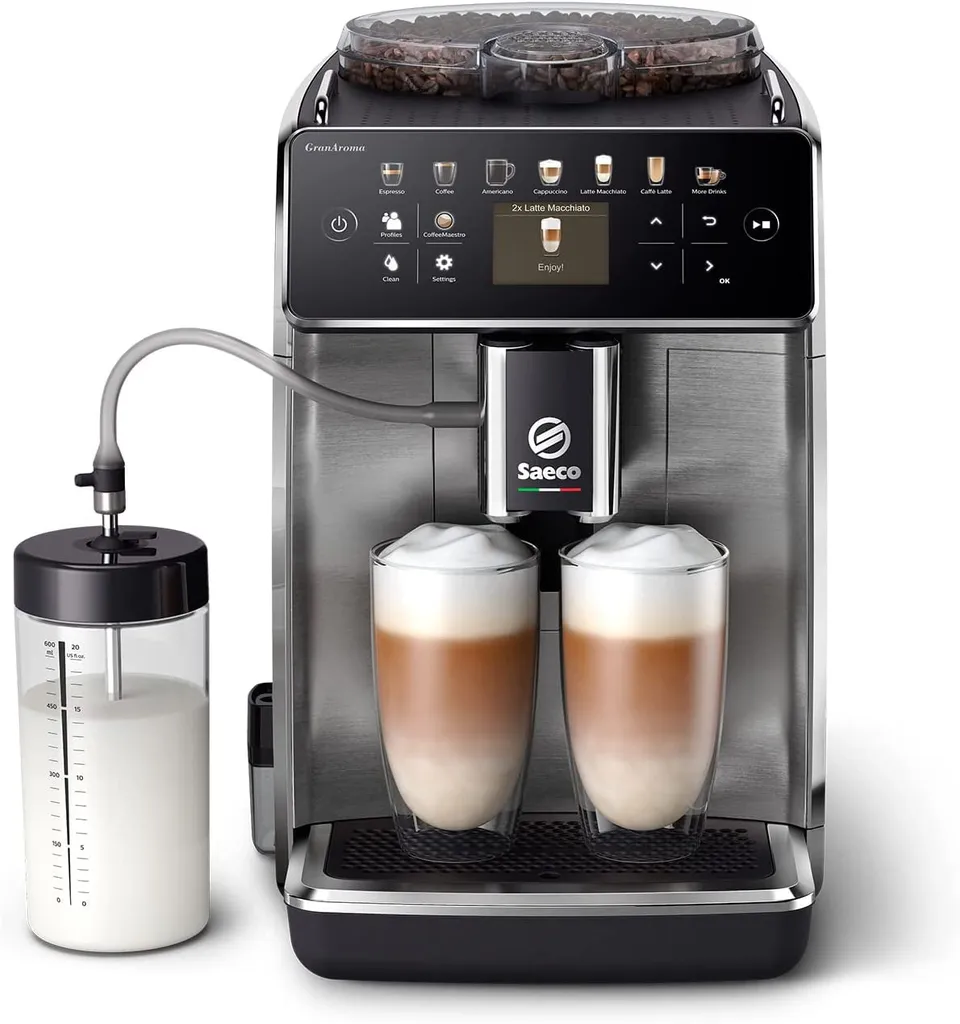 Philips Saeco SM6585/00 GranAroma Kaffeevollautomat Mit Farbigem Display Edelstahl 3 Philips Saeco SM6585/00 GranAroma Kaffeevollautomat Mit Farbigem Display Edelstahl