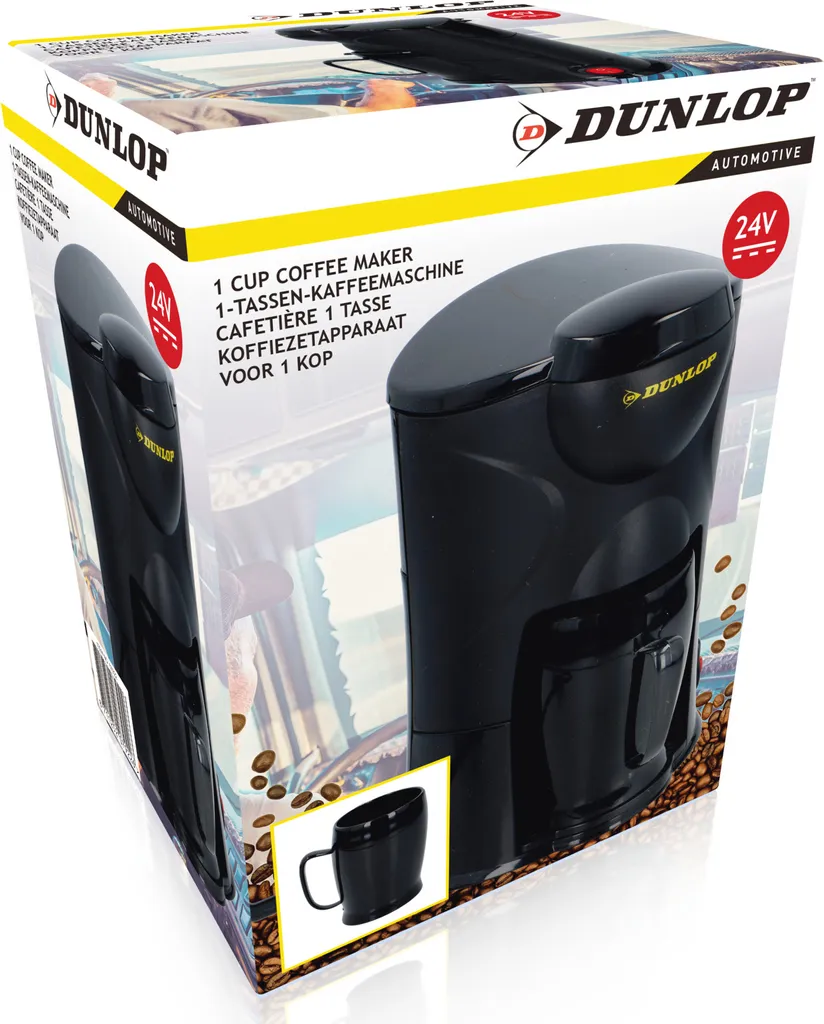 Dunlop Kaffeemaschine - Siggaretten-Steckdose - 1 Tasse - 24V - LKW Oder Wohnmobil 4 Dunlop Kaffeemaschine - Siggaretten-Steckdose - 1 Tasse - 24V - LKW Oder Wohnmobil – Bild 2